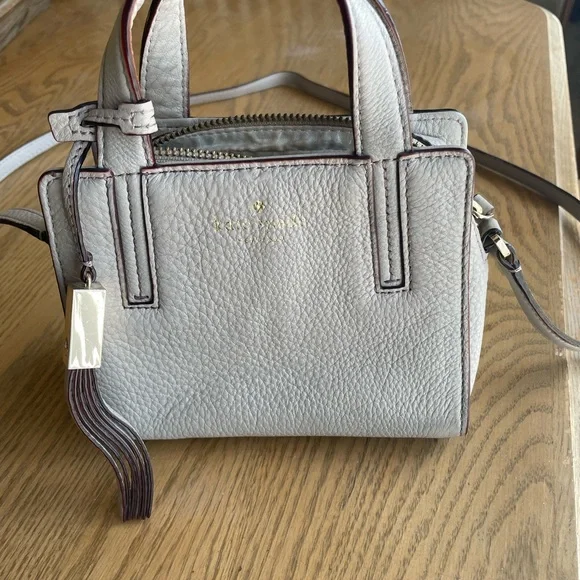 Kate Spade Gray Crossbody Bag with Pebbled Finish - Picture 4 of 8